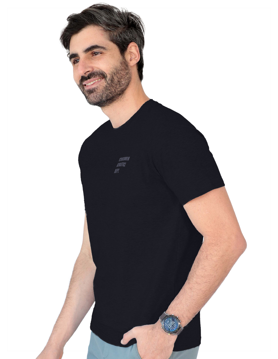 Foto 3 pulgar | Playera Caballero Tish-le2510 Roosevelt Negro