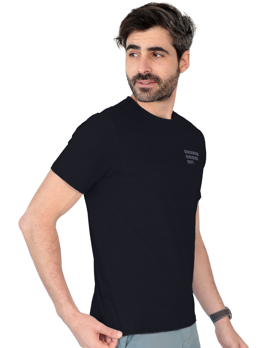 Foto 4 pulgar | Playera Caballero Tish-le2510 Roosevelt Negro