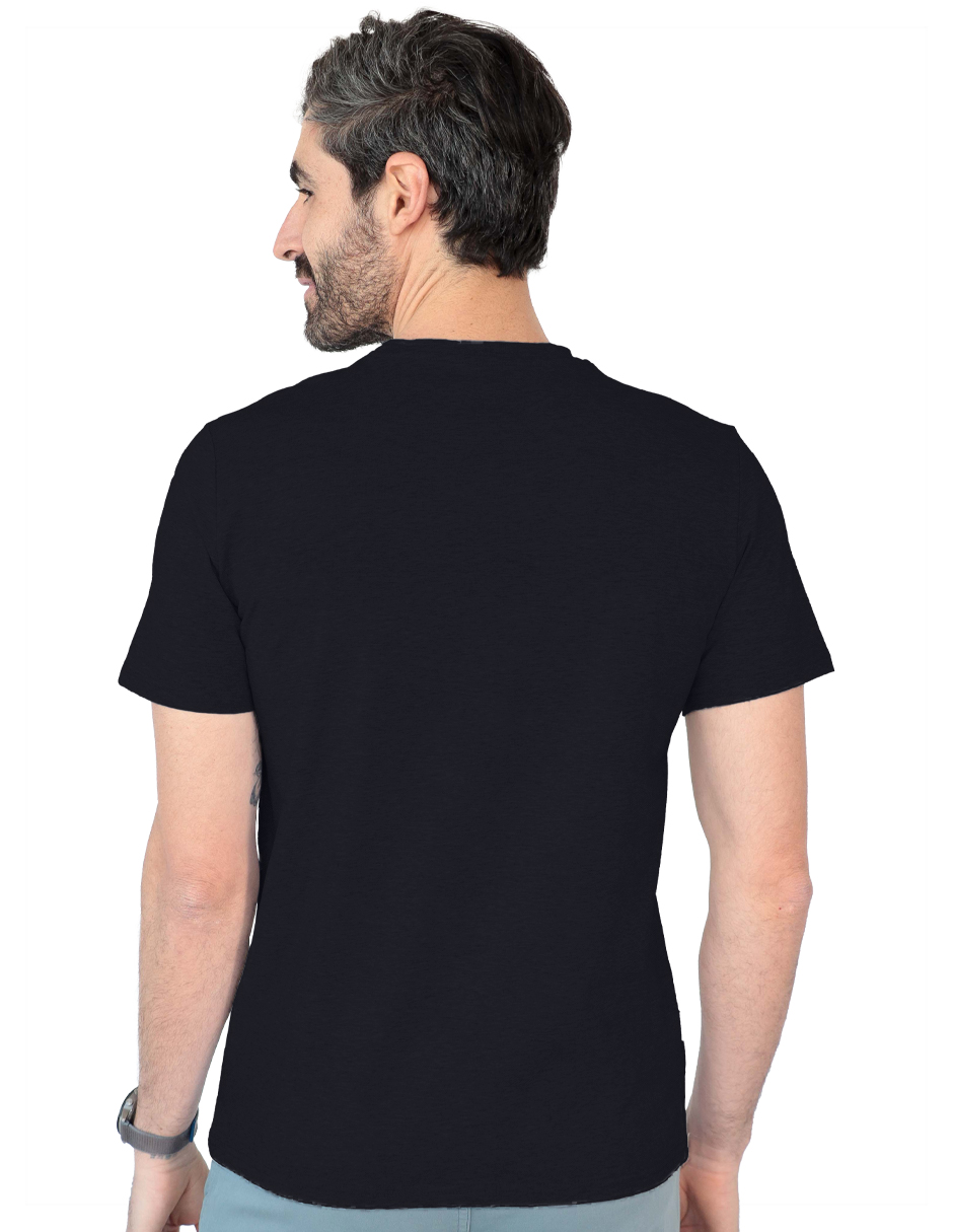 Foto 5 pulgar | Playera Caballero Tish-le2510 Roosevelt Negro