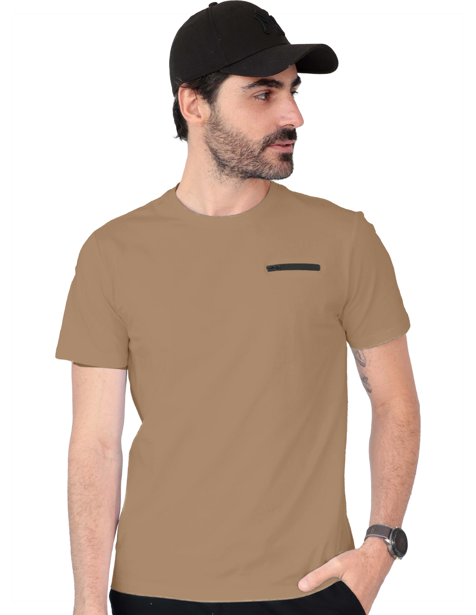 Playera Basica Roosevelt Tish-le2506 Camel