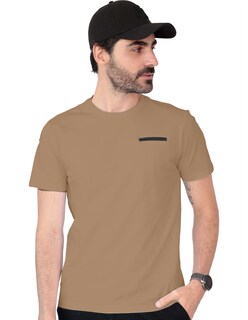 Foto 1 | Playera Basica Roosevelt Tish-le2506 Camel