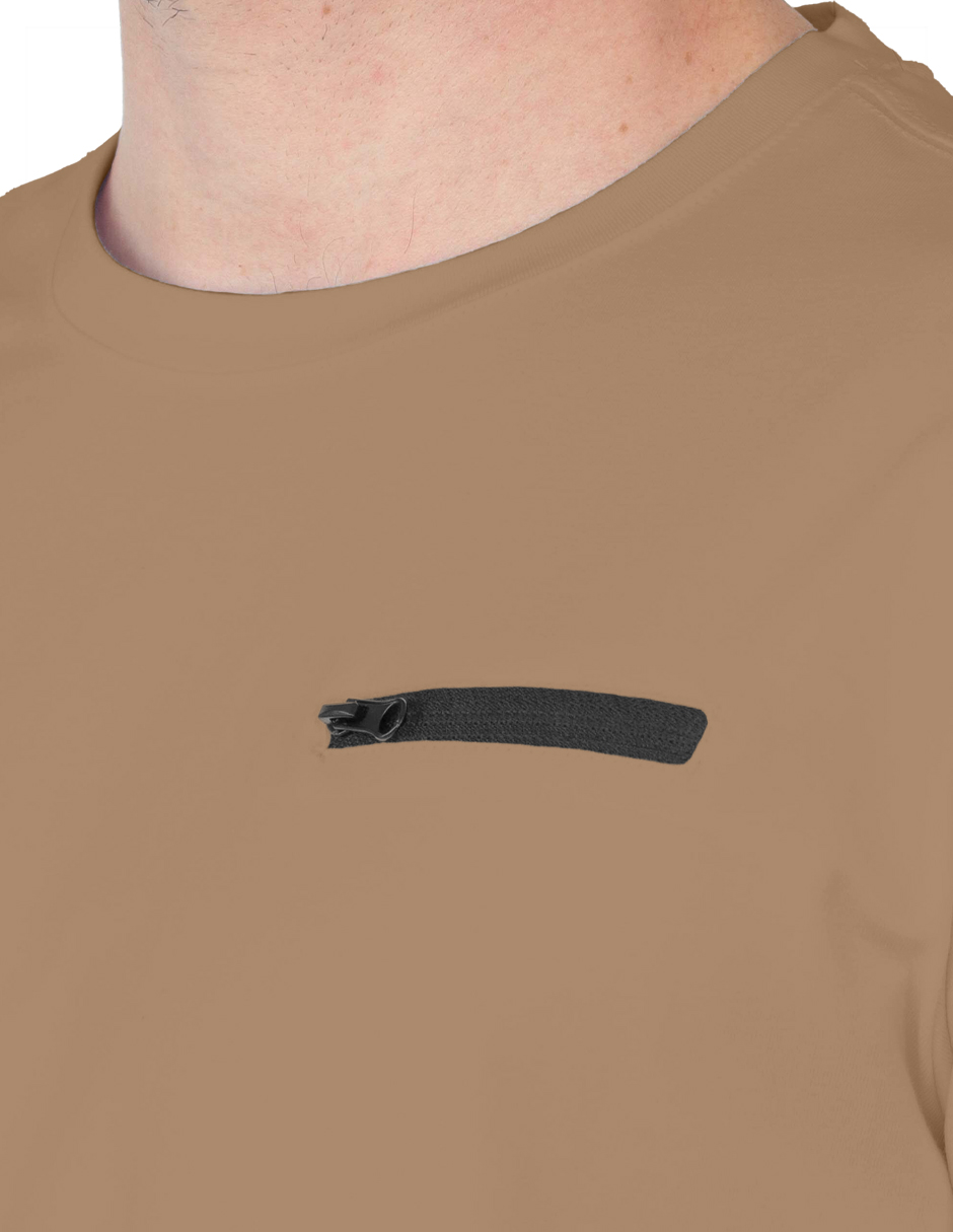Foto 4 pulgar | Playera Basica Roosevelt Tish-le2506 Camel