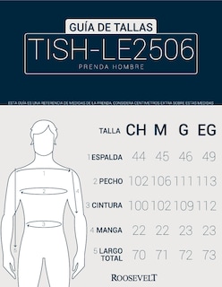 Foto 6 | Playera Basica Roosevelt Tish-le2506 Camel