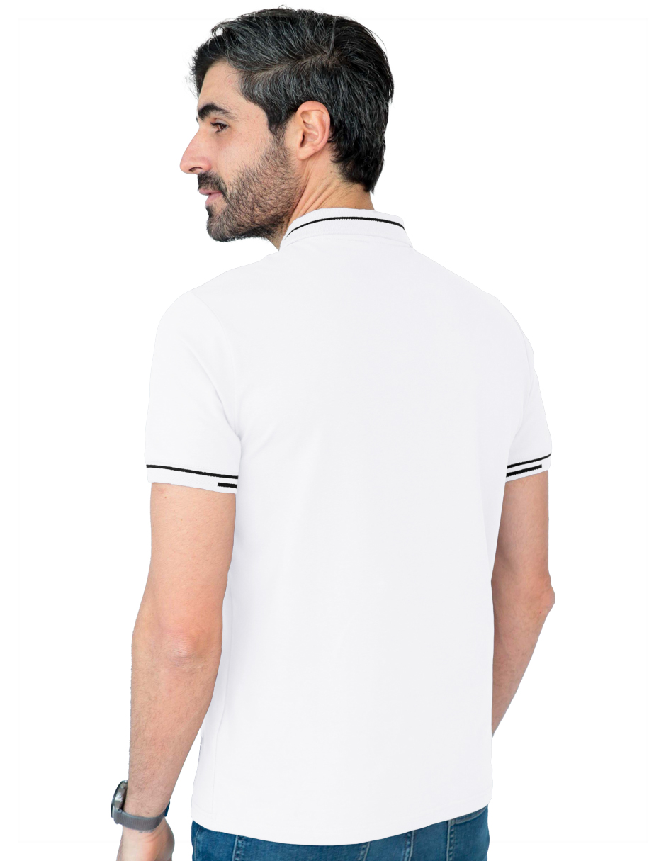 Foto 3 pulgar | Playera Hombre Roosevelt George-le2442 Blanco