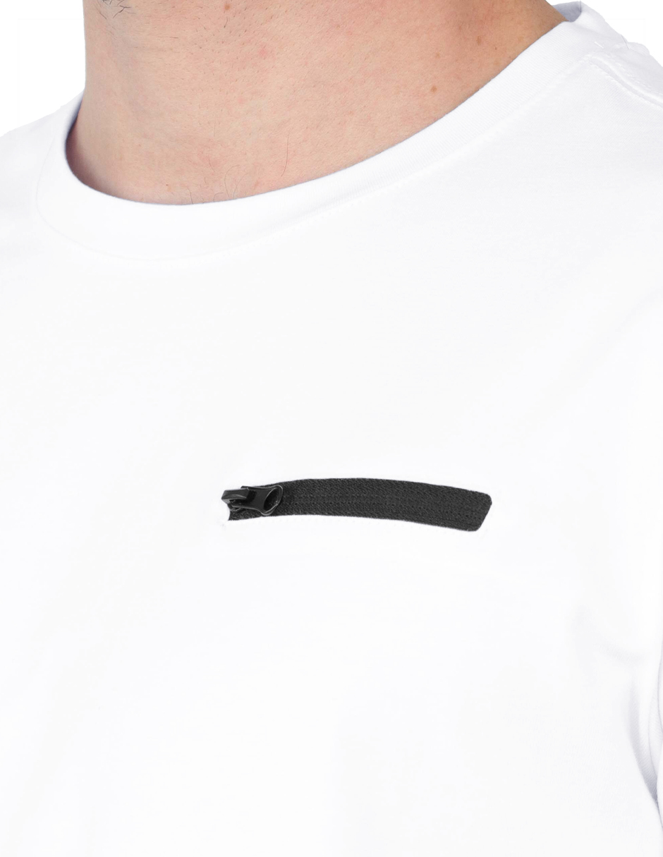Foto 4 pulgar | Playera Basica Roosevelt Tish-le2506 Blanco