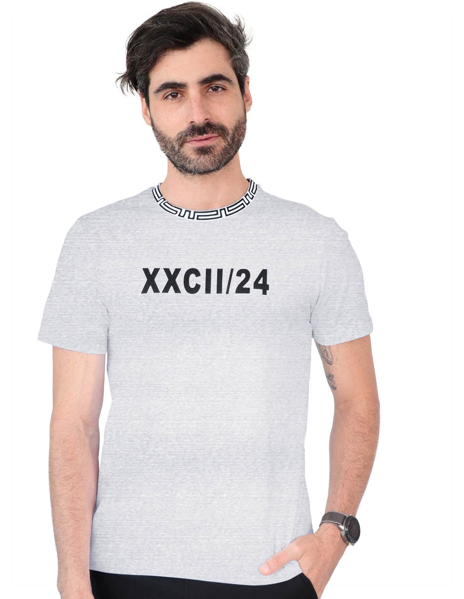 Playera Hombre Roosevelt Tish-le2503 Gris