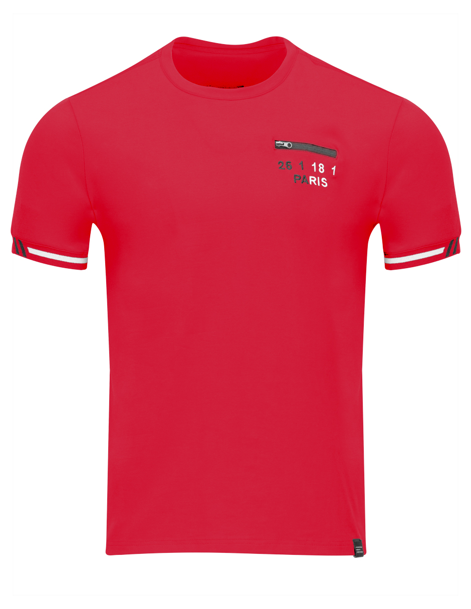 Foto 5 pulgar | Playera Hombre Roosevelt Tish-le2507 Rojo