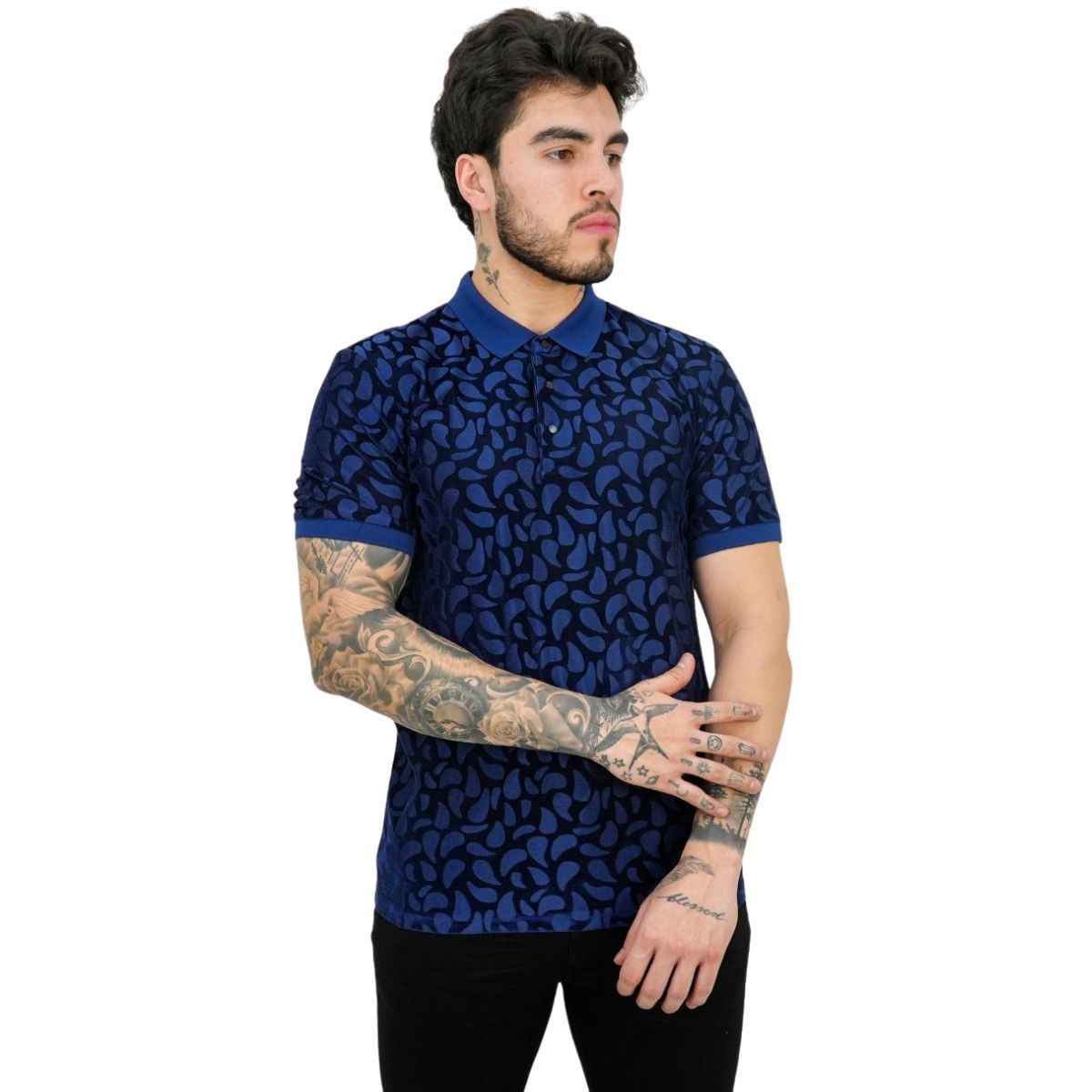 Playera Barabas 3pp834 Navy para Hombre
