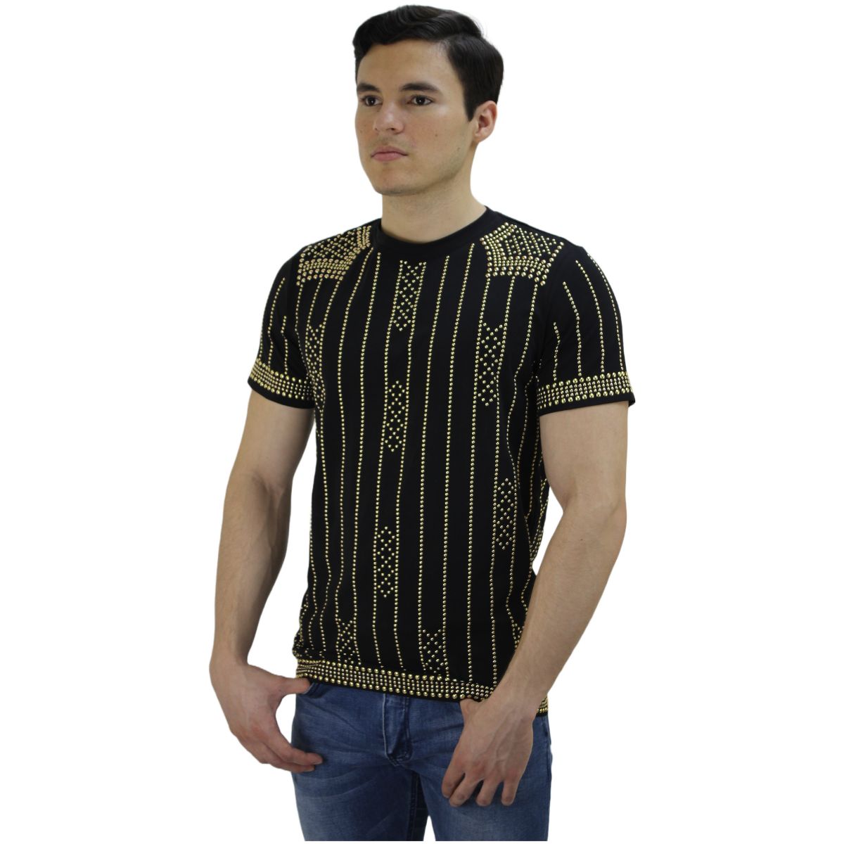 Playera Barabas 2str6 Black Gold para Hombre