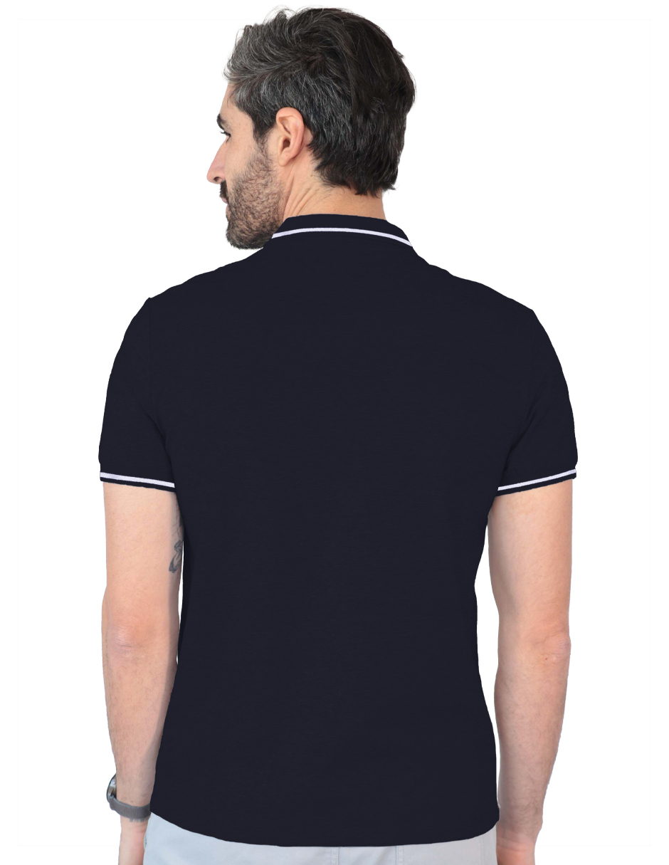 Foto 4 pulgar | Playera Hombre Roosevelt George-le2432 Negro