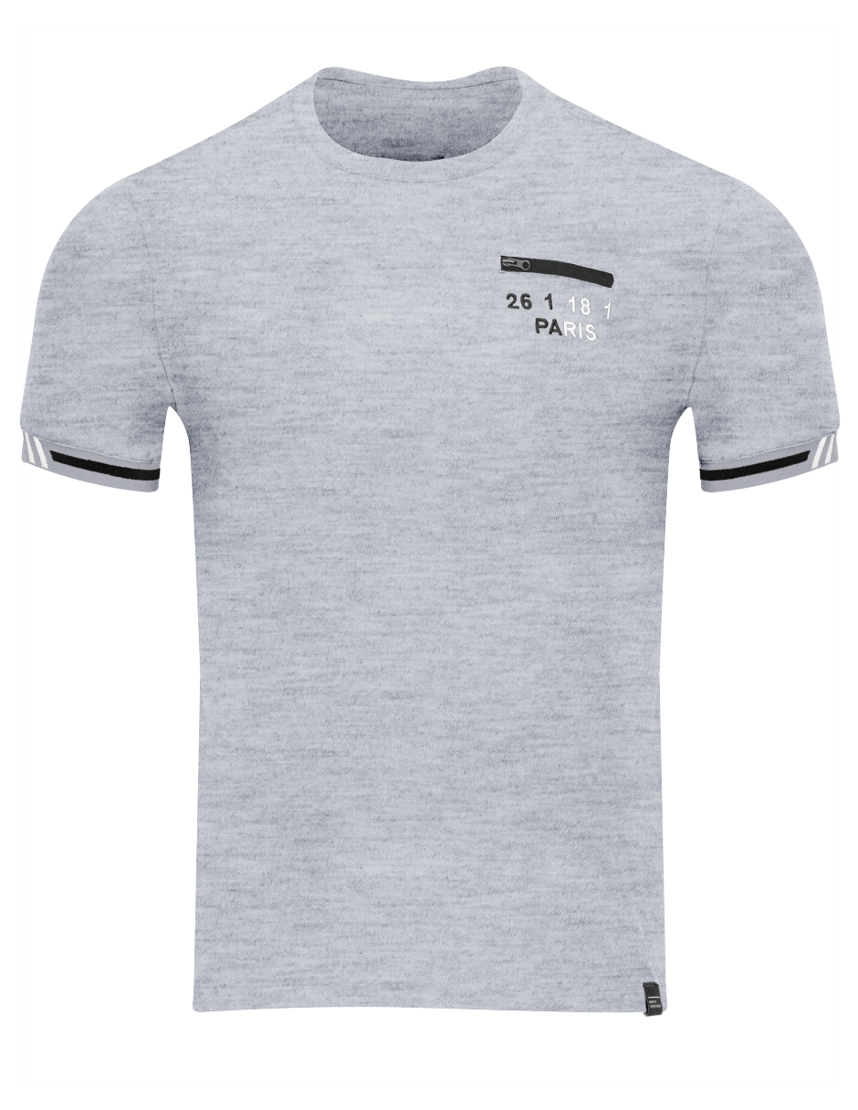 Foto 5 pulgar | Playera Hombre Roosevelt Tish-le2507 Gris