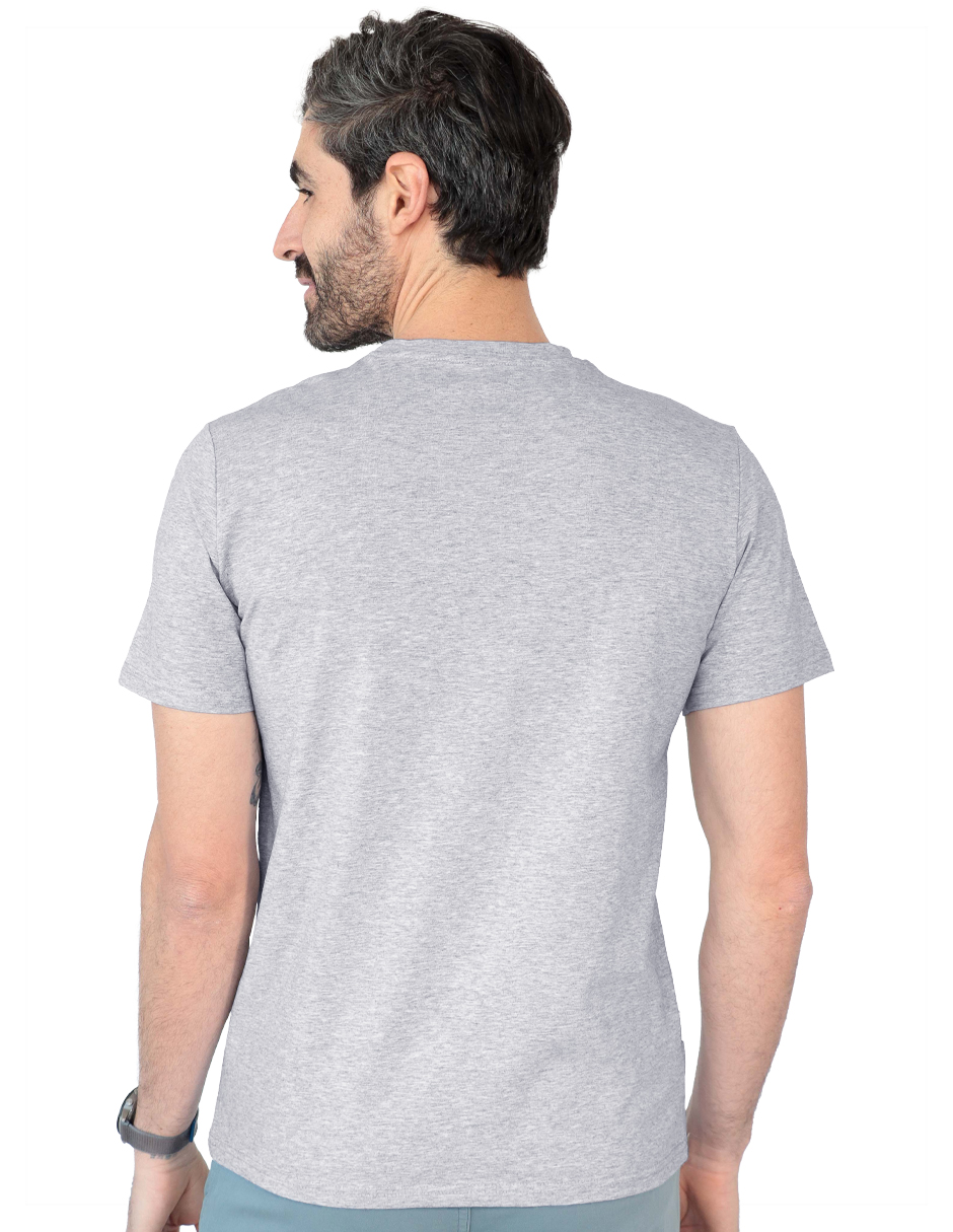 Foto 5 pulgar | Playera Caballero Tish-le2510 Roosevelt Gris