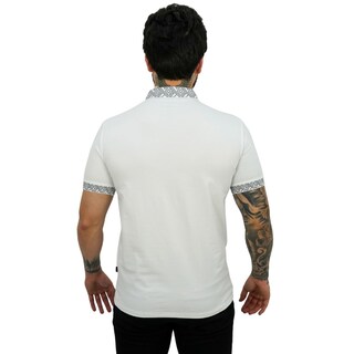 Foto 2 | Playera Barabas 3p01 White Black para Hombre