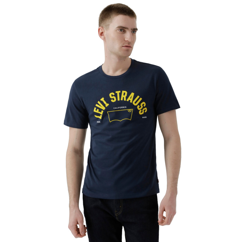 Foto 6 pulgar | Playera Graphic 56195-1016 Hombre Azul Levi’s