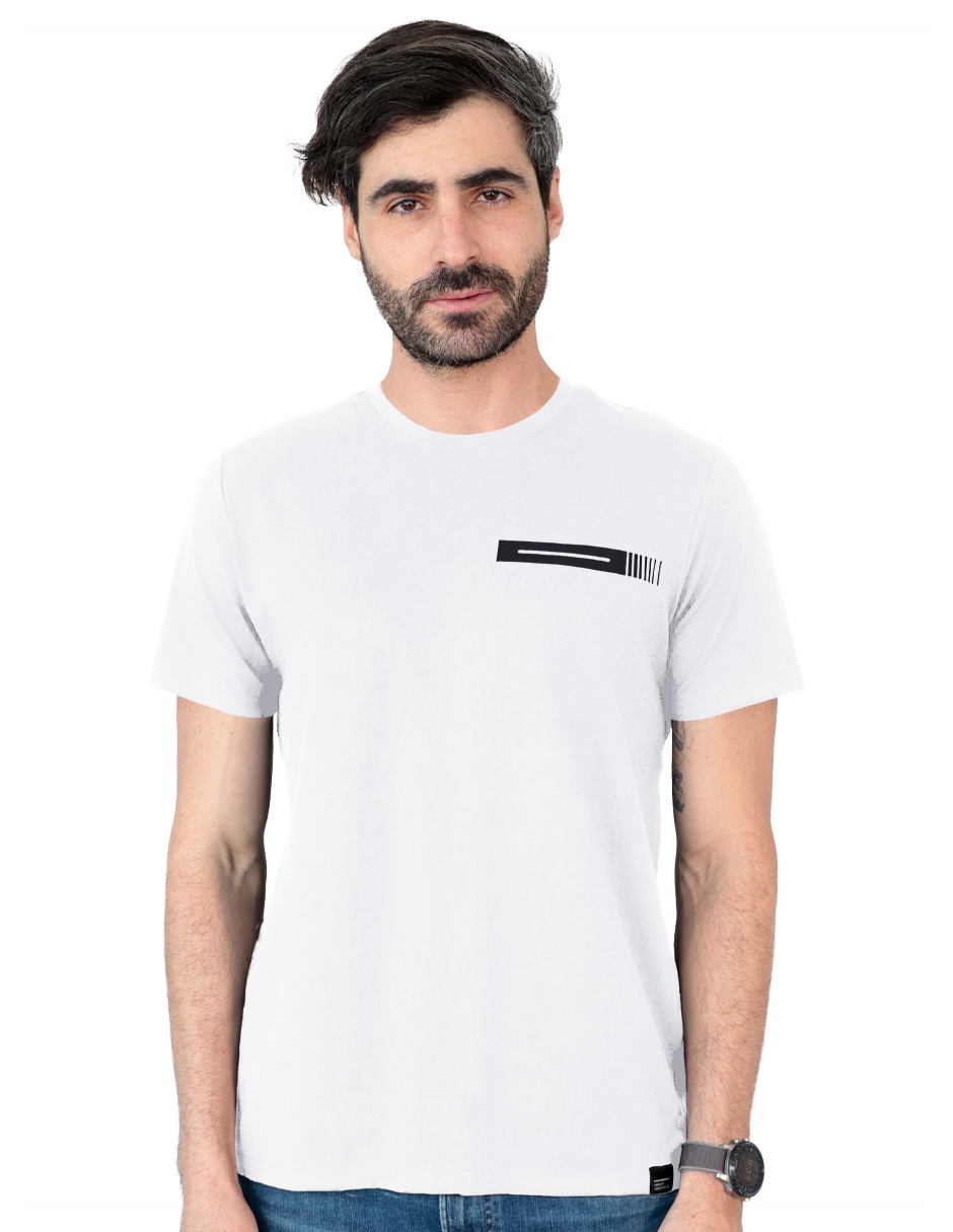 Playera Hombre Tish-le2511 Roosevelt Blanco