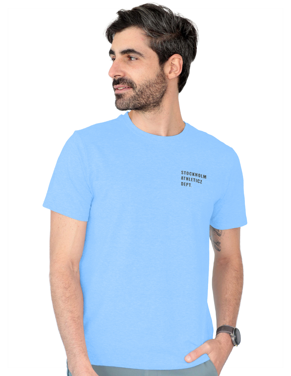 Playera Caballero Tish-le2510 Roosevelt Azul Cielo