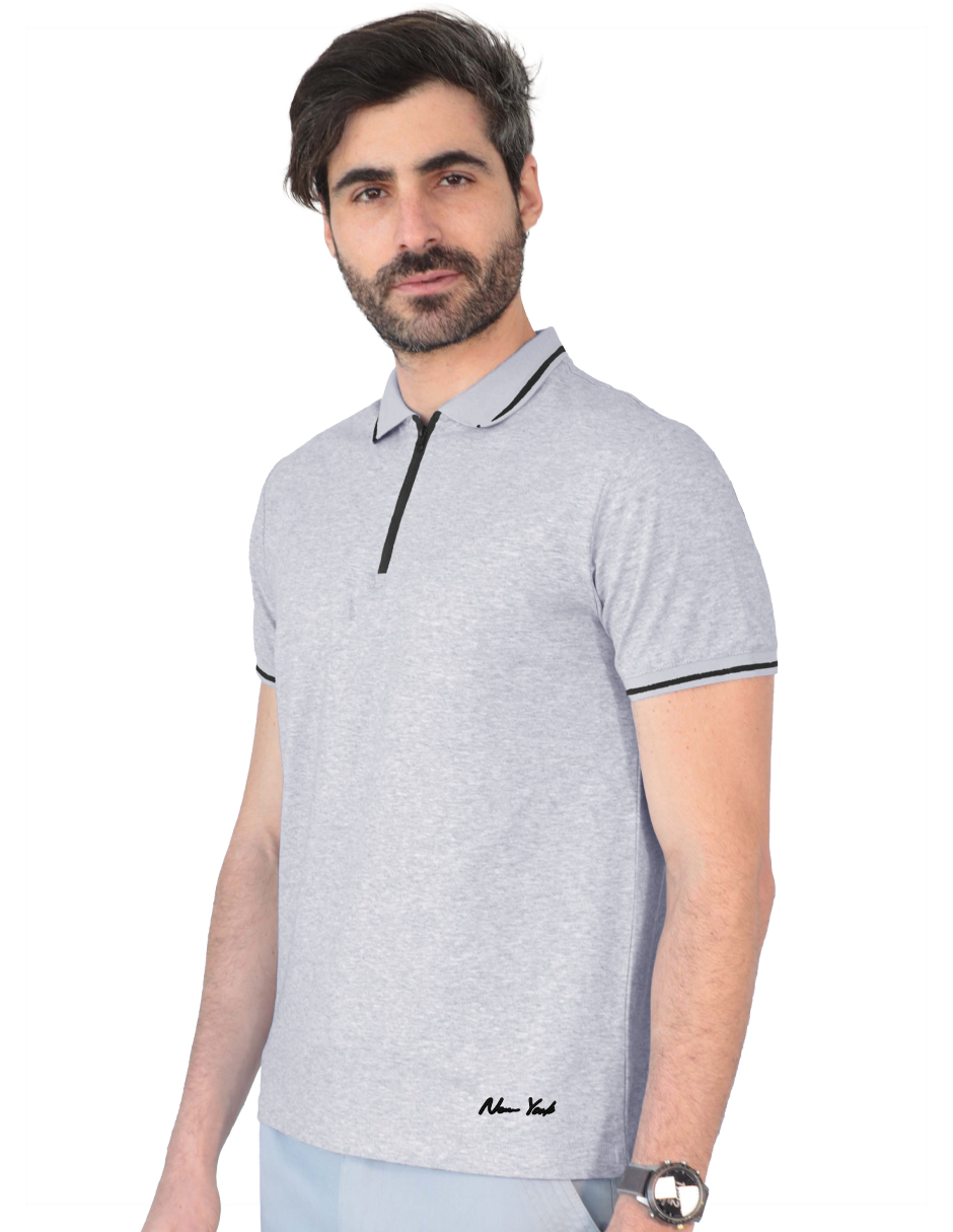 Foto 3 pulgar | Playera Hombre Roosevelt George-le2432 Gris