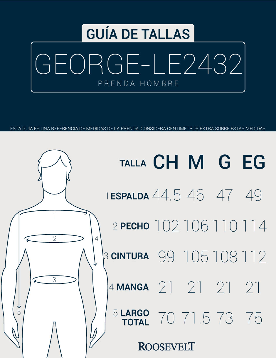 Foto 6 pulgar | Playera Hombre Roosevelt George-le2432 Gris