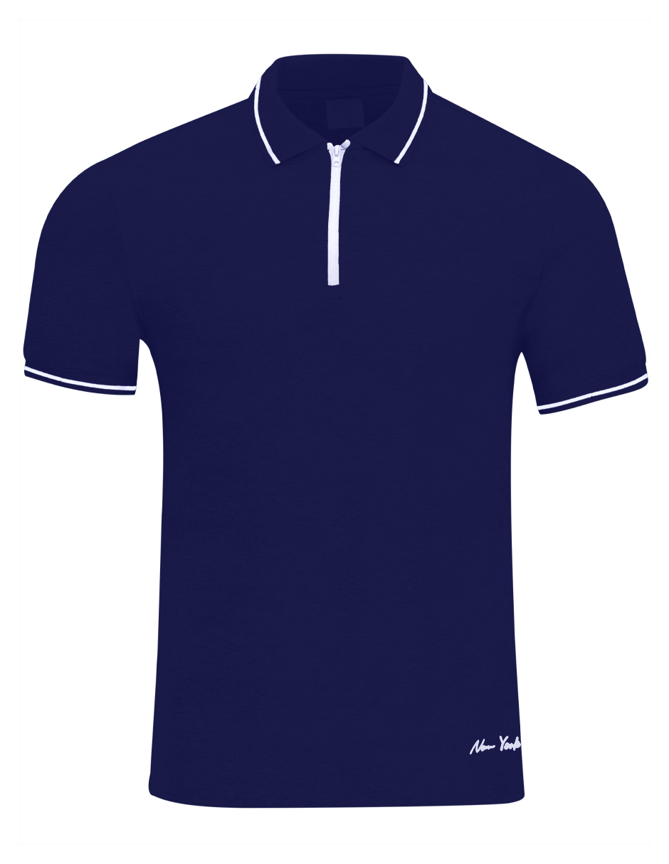 Foto 5 pulgar | Playera Hombre Roosevelt George-le2432 Azul Marino