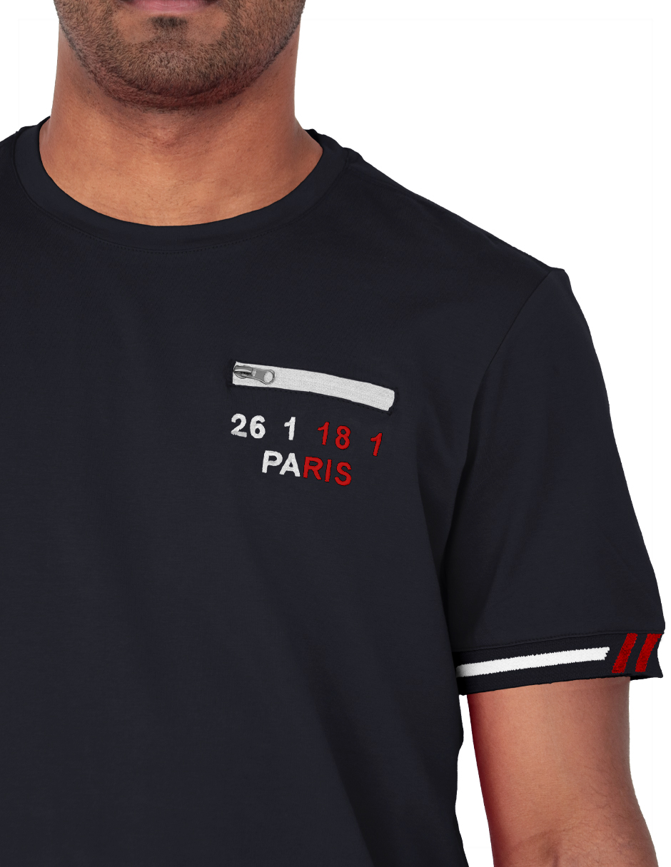 Foto 4 pulgar | Playera Hombre Roosevelt Tish-le2507 Negro