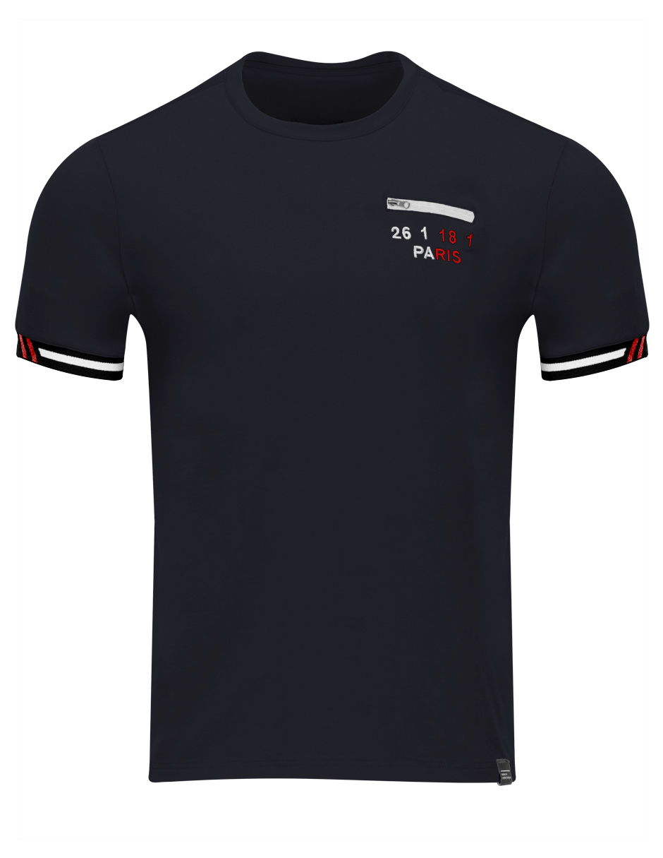 Foto 4 | Playera Hombre Roosevelt Tish-le2507 Negro