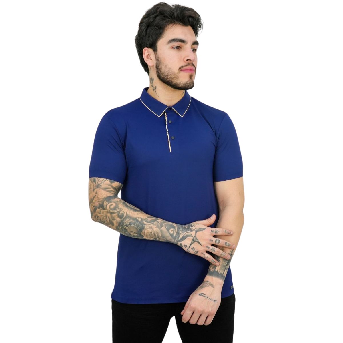 Playera Barabas 2pp827 Navy para Hombre