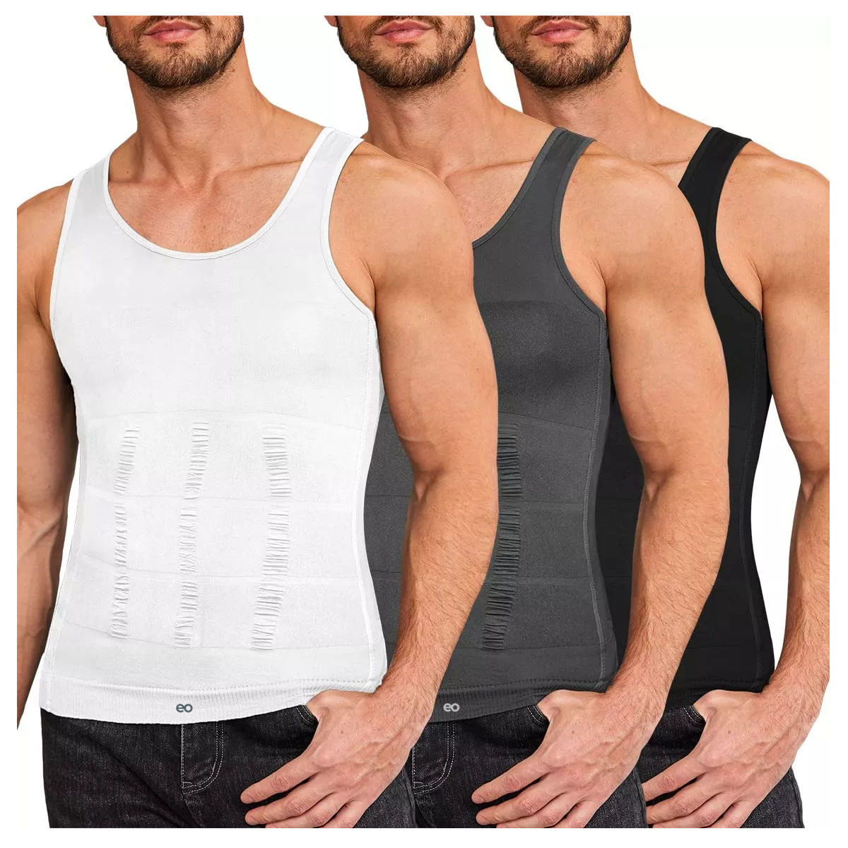 Foto 3 pulgar | Language Kit 3pzs Playeras Faja Reductora Moldeadora Para Hombre Talla S Eo Safe Imports Esi-15185-1 Multicolor