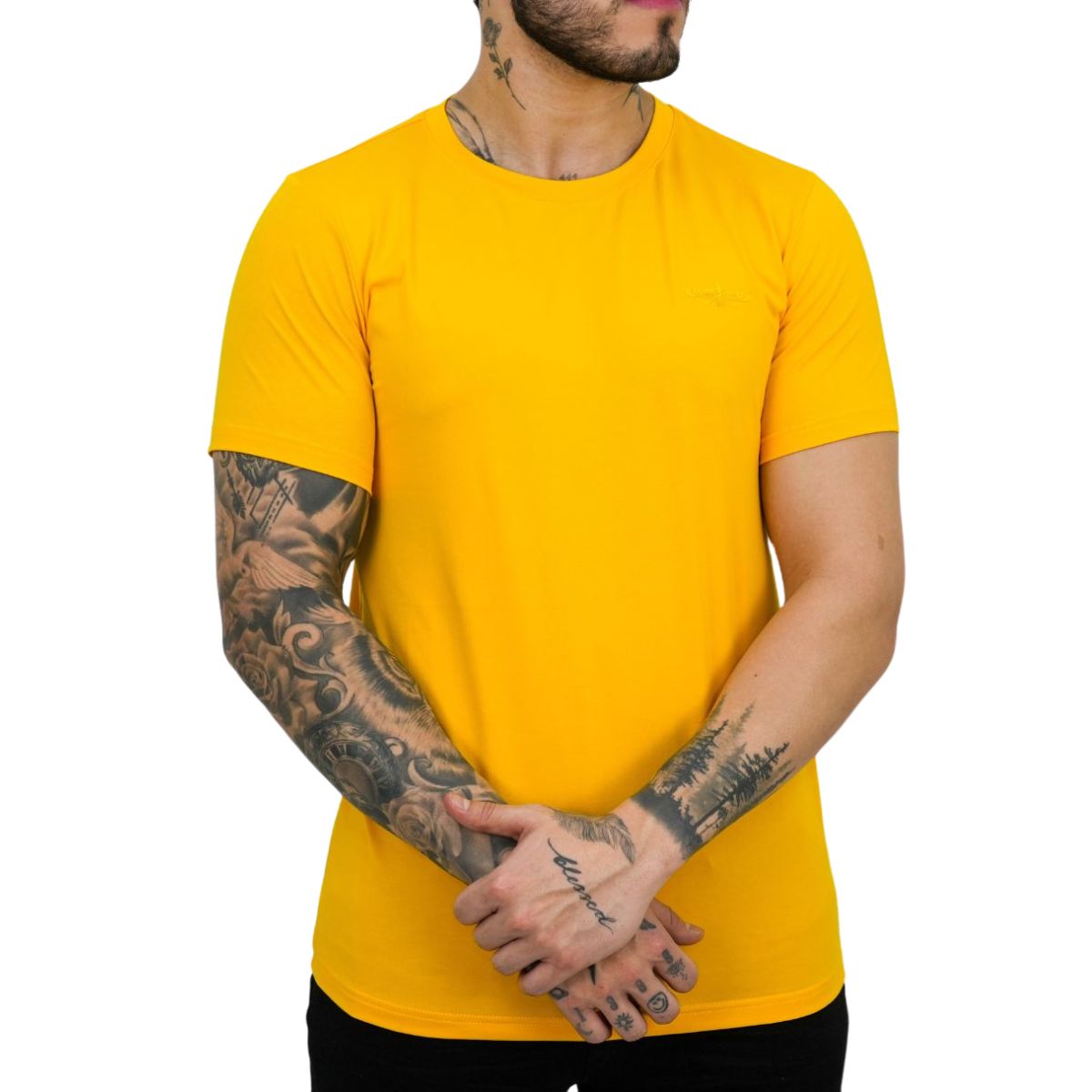 Playera Barabas St933 Mostaza Para Hombre