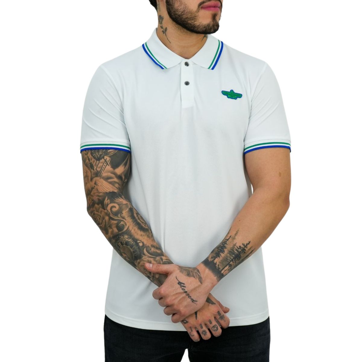 Playera Barabas 3ps126 Blanca Para Hombre