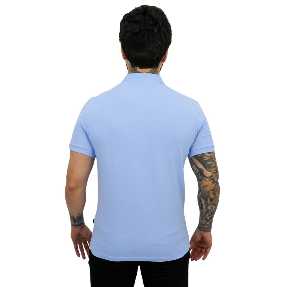 Foto 3 pulgar | Playera Barabas 3pp833 Azul Claro Para Hombre