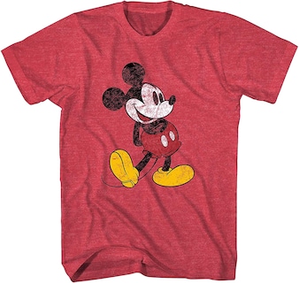 Foto 2 | Camiseta Disney Mickey Mouse Classic Desgastada - Venta Internacional