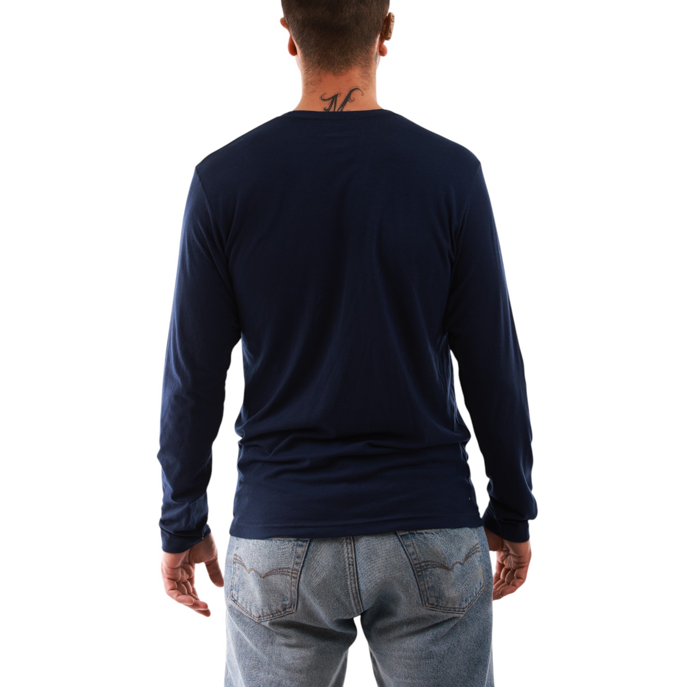Foto 4 pulgar | Playera Cat 1510425 Para Hombre Color Azul Modelo 1510425