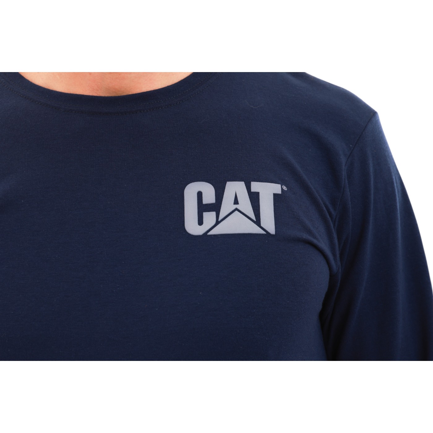 Foto 5 pulgar | Playera Cat 1510425 Para Hombre Color Azul Modelo 1510425