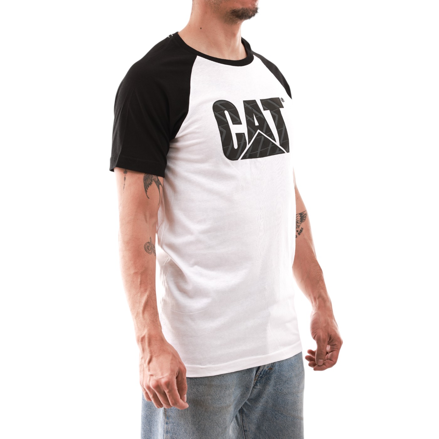 Foto 3 pulgar | Playera Cat Catpl200 Amn Para Hombre Color Blanco Modelo Catpl200amn