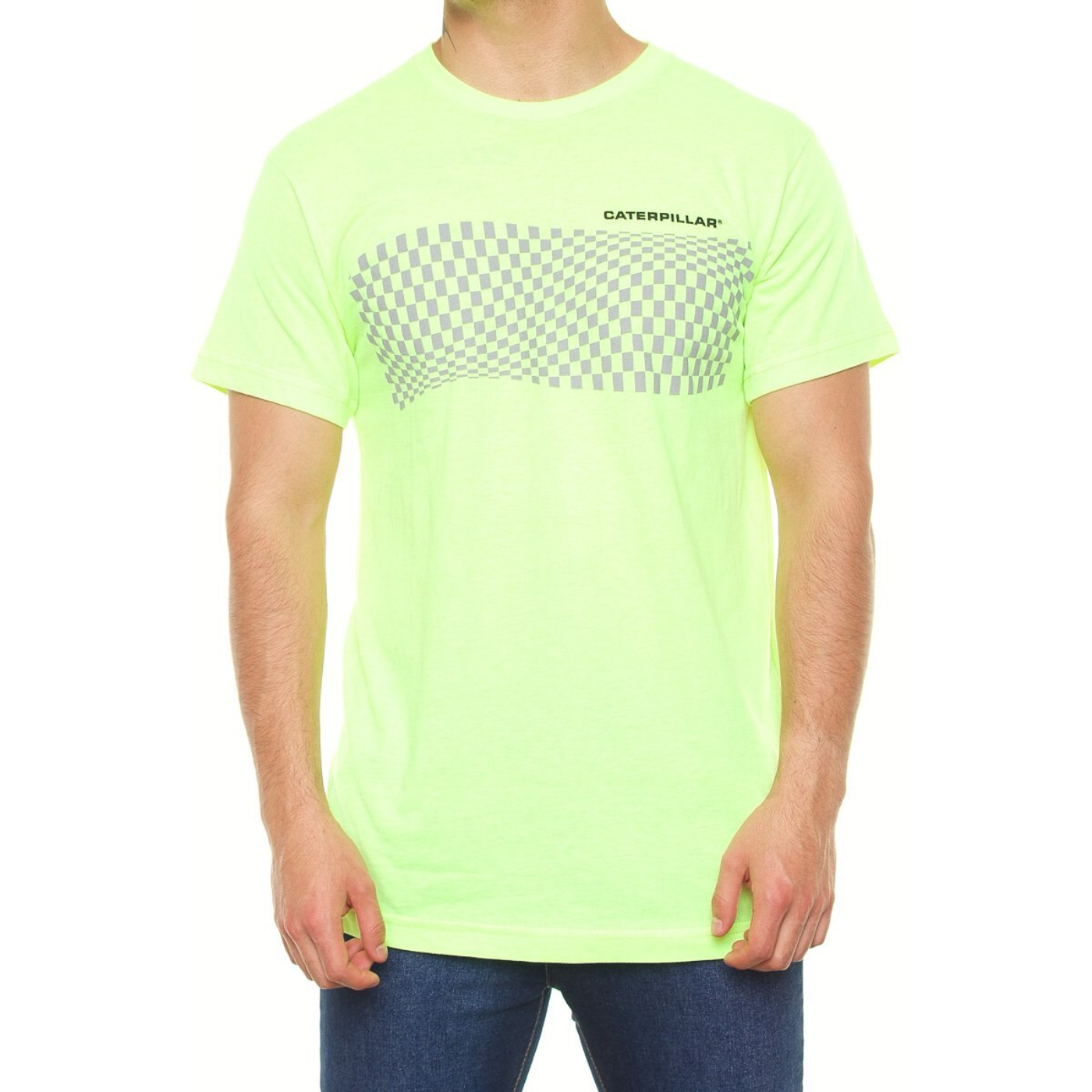 Playera Cat 4010385 Para Hombre Color Amarillo Modelo 4010385