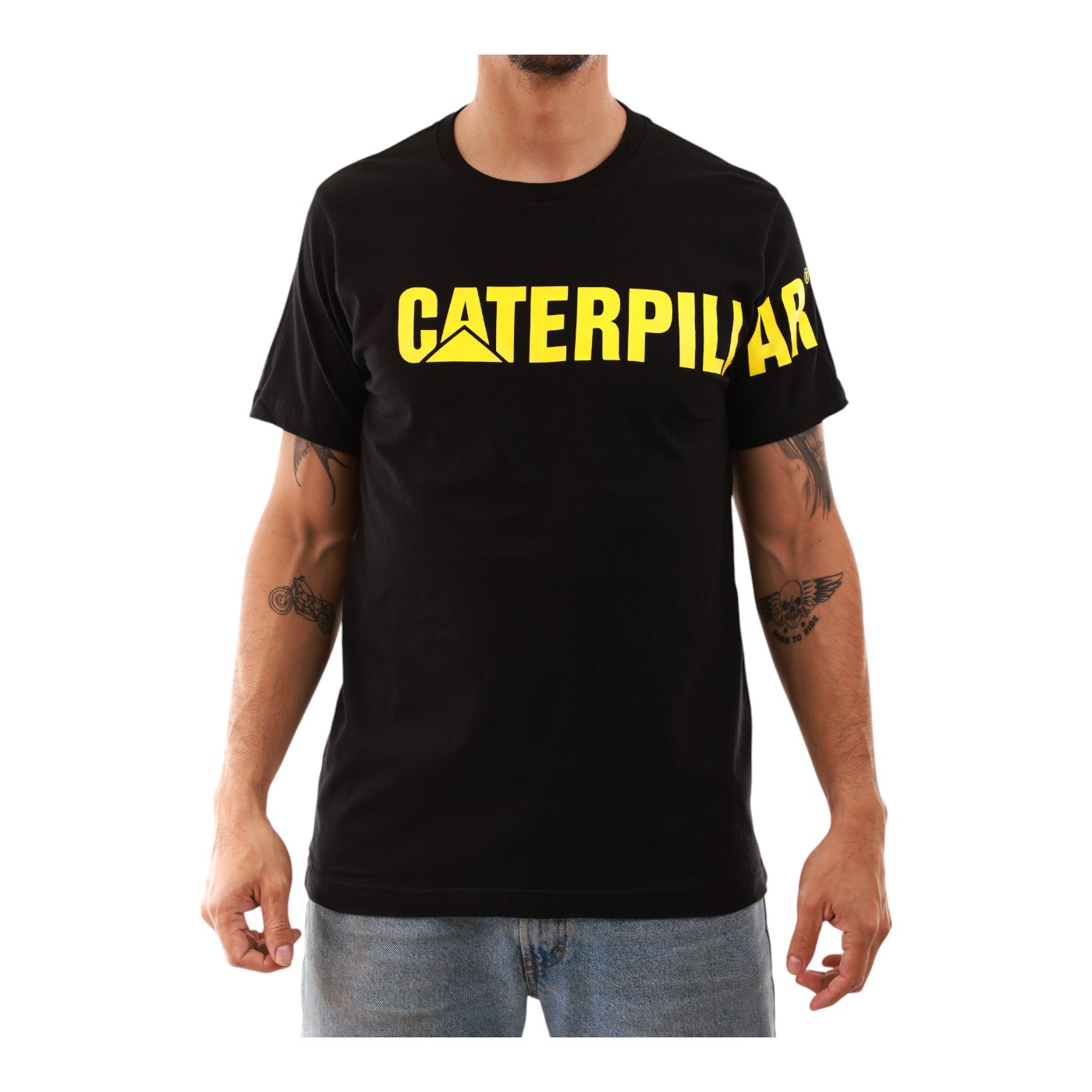 Playera Cat 4010319 Para Hombre Color Negro Modelo 4010319