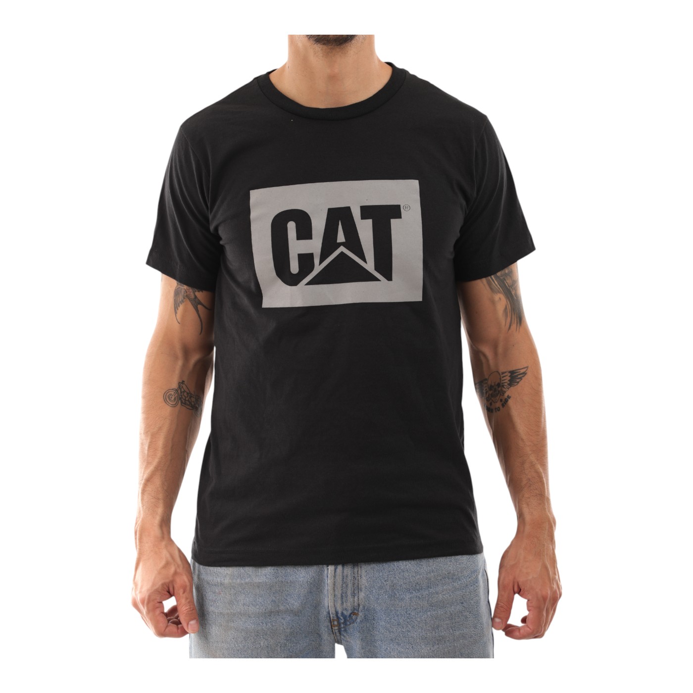 Playera Cat 4010302 Para Hombre Color Negro Modelo 4010302
