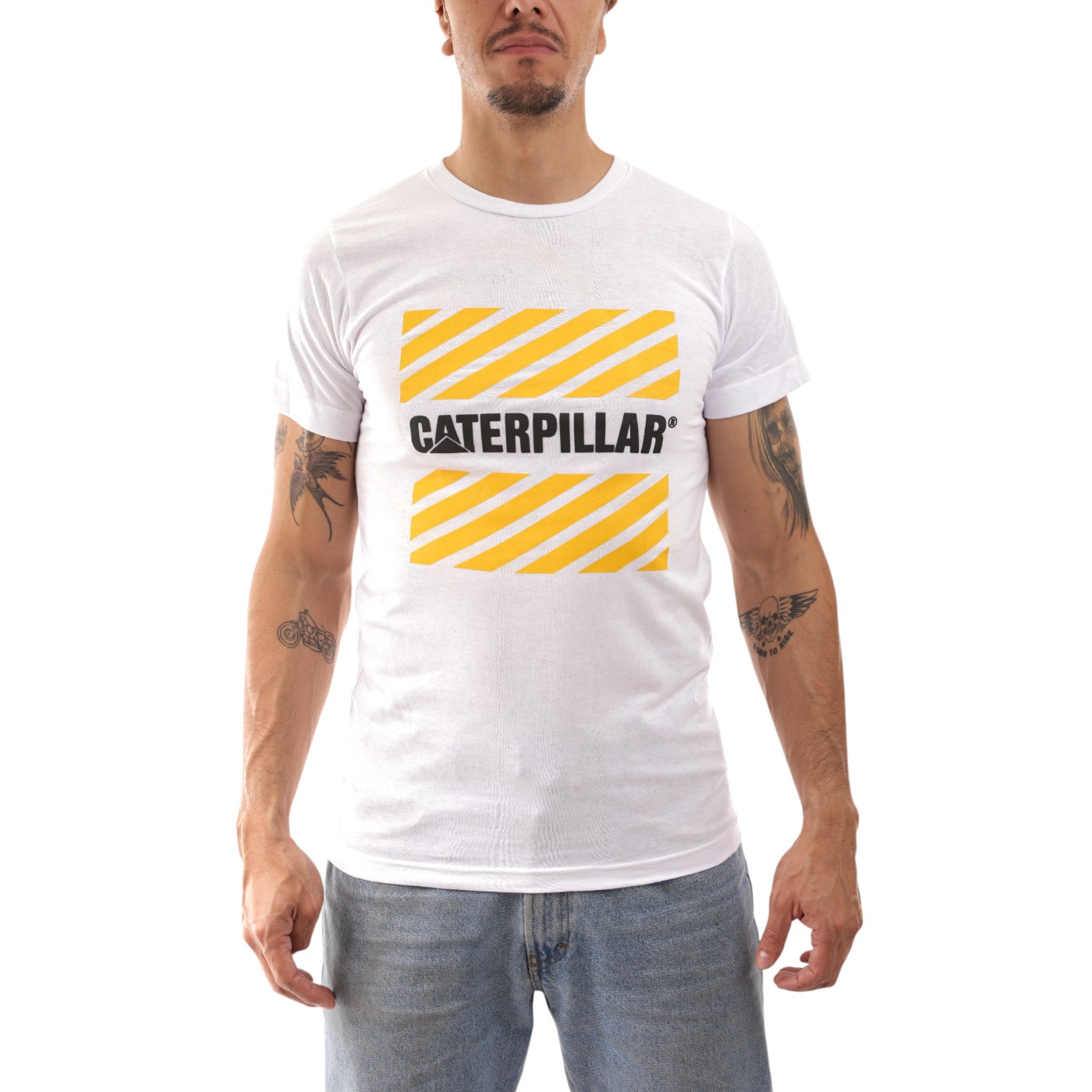 Playera Cat Catpl204b Para Hombre Color Multicolor Modelo Catpl204b