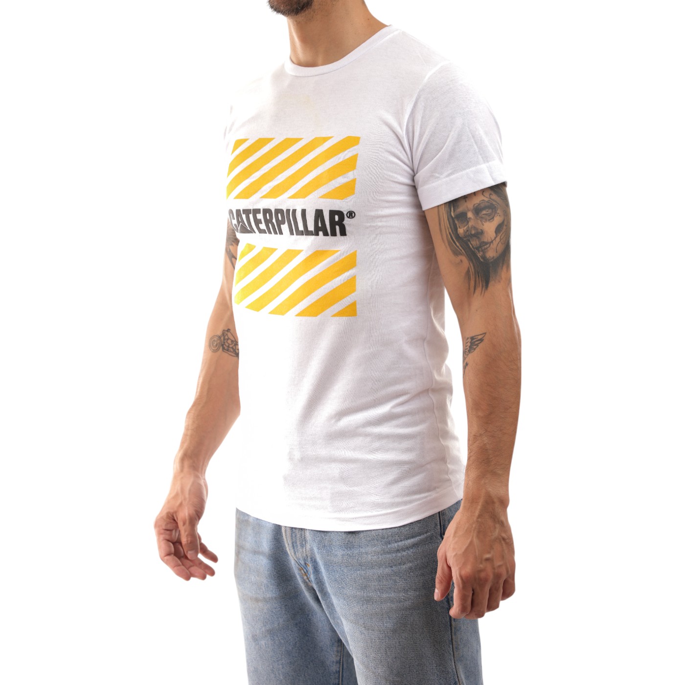 Foto 3 pulgar | Playera Cat Catpl204b Para Hombre Color Multicolor Modelo Catpl204b