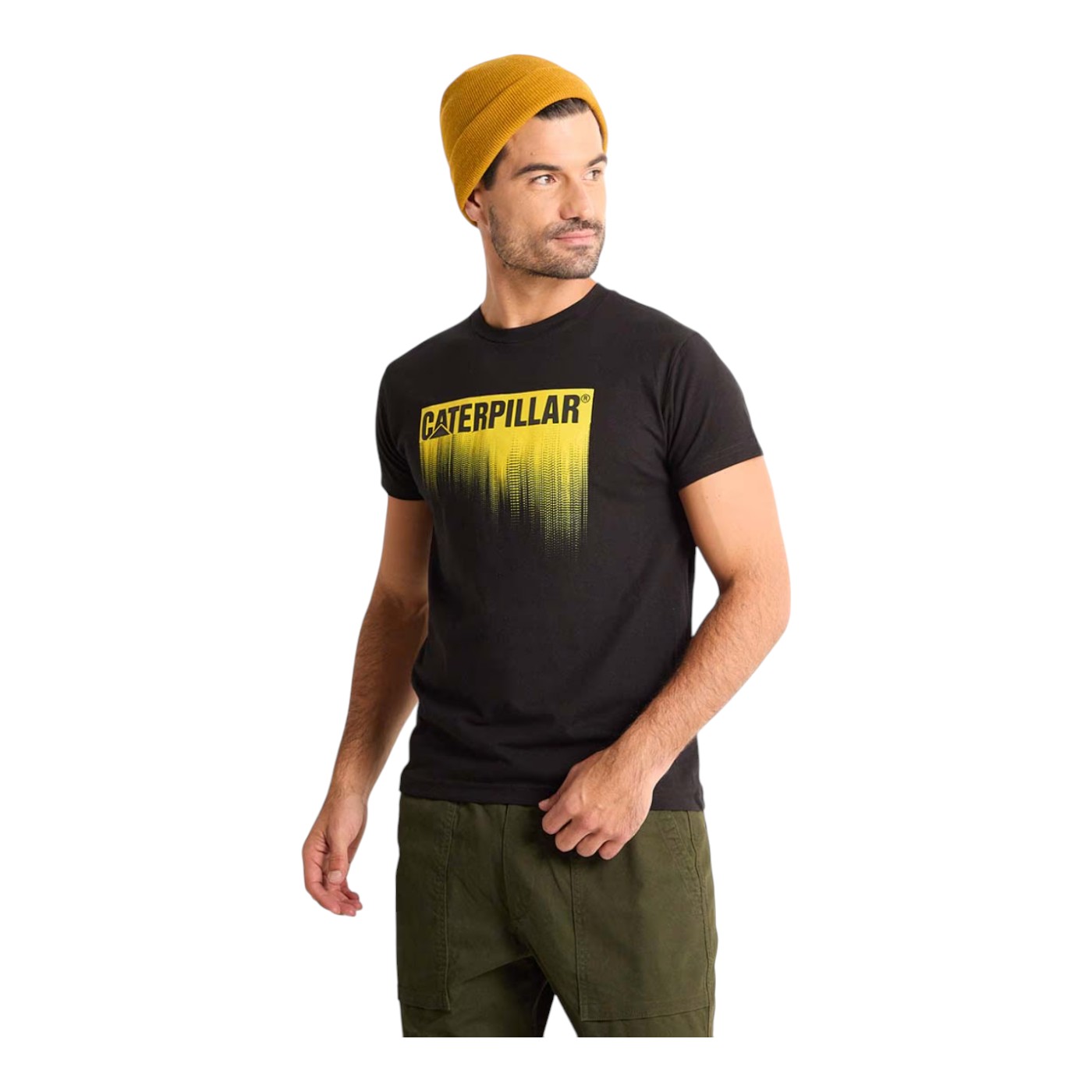 Playera Cat Catpl205c Para Hombre Color Negro Modelo Catpl205c