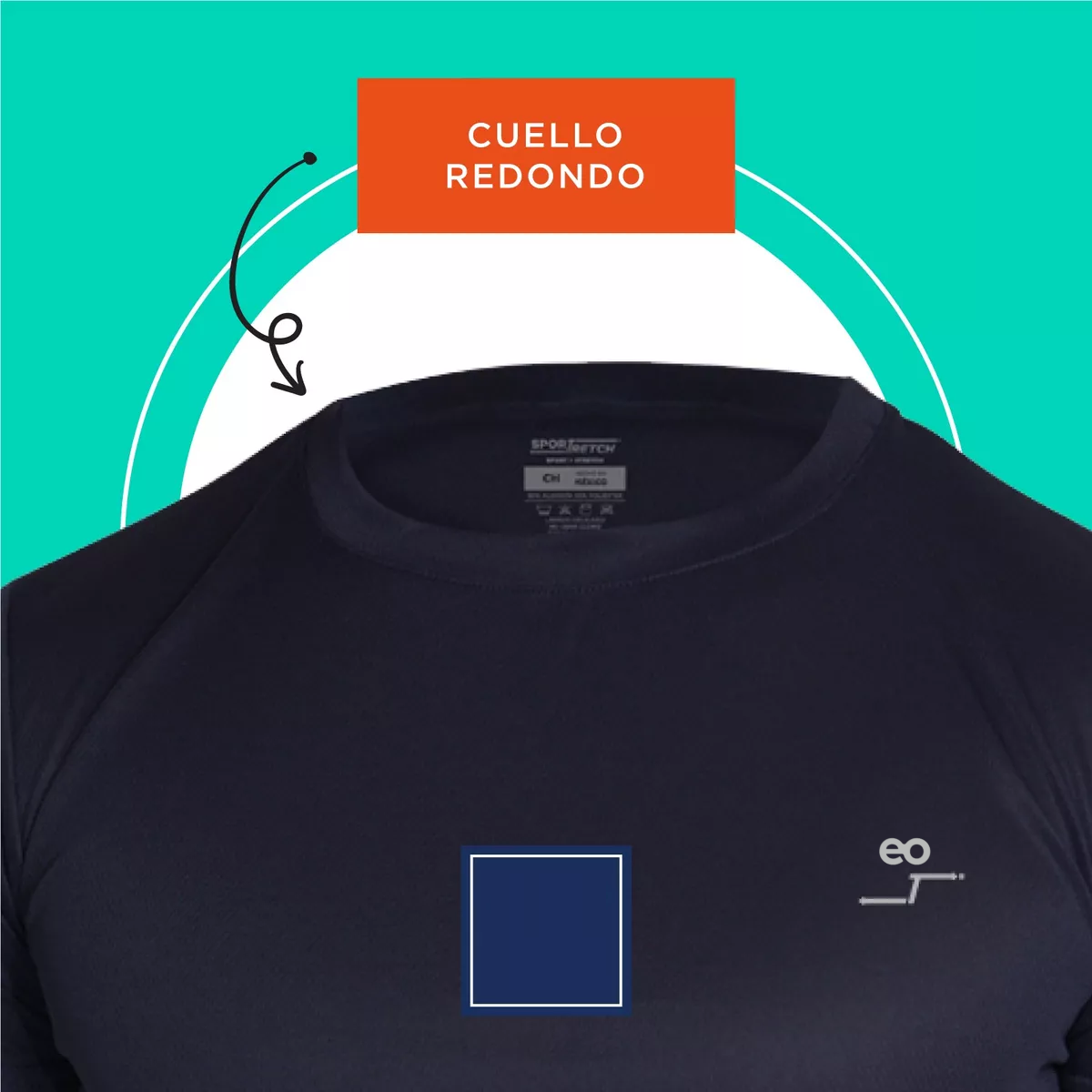 Foto 3 | Uego 5 Playeras Deportivas Cuello Redondo Hombre Talla Xl Eo Safe Imports Esi-14493-1 Multicolor