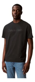 Foto 1 | Camiseta Calvin Klein Para Hombre De Manga Corta Con Gráfico Lineal