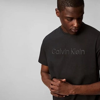 Foto 4 | Camiseta Calvin Klein Para Hombre De Manga Corta Con Gráfico Lineal