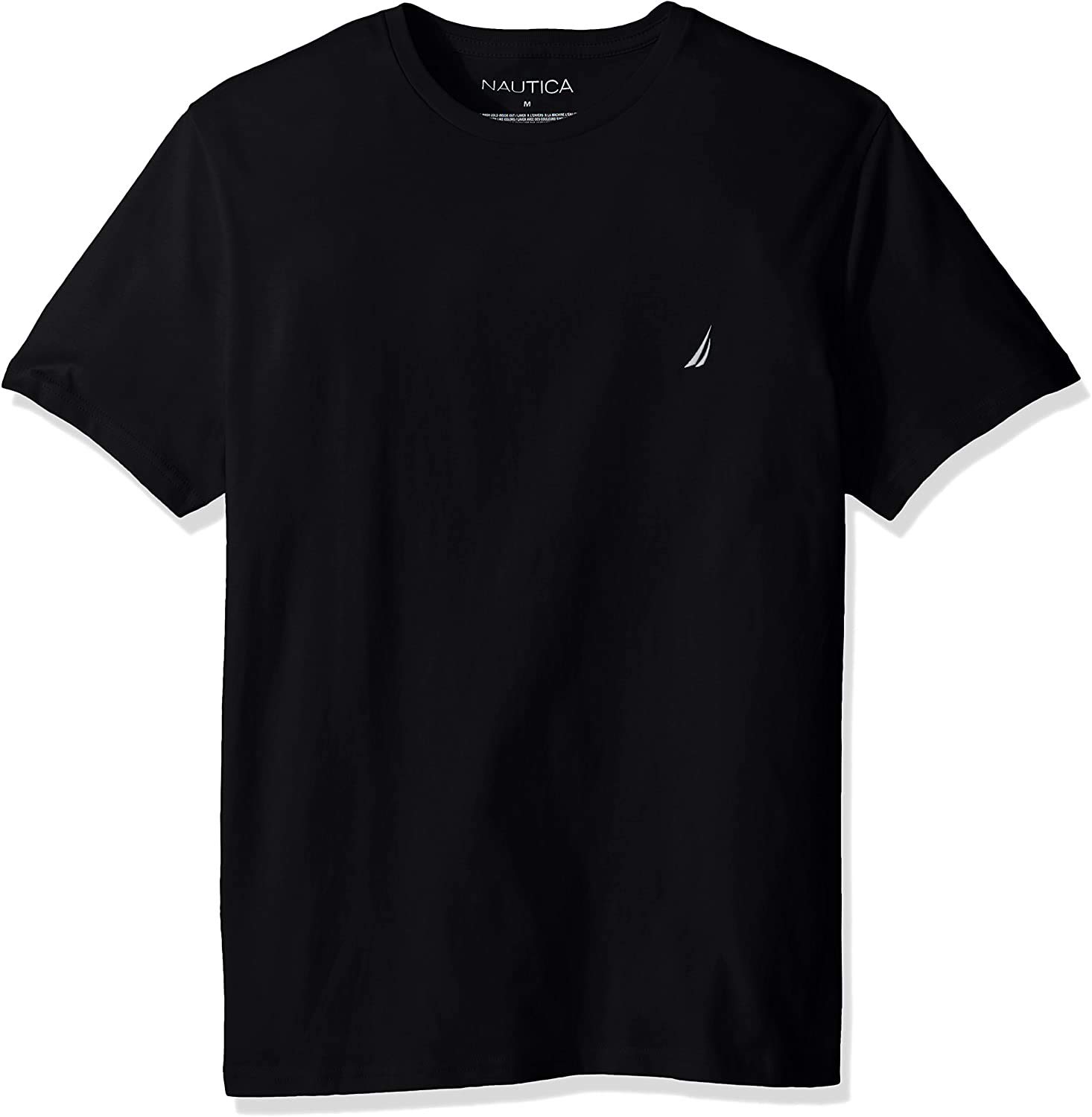 Camiseta Nautica Para Hombre, Manga Corta, Cuello Redondo, Clásica, Negra, L - Venta Internacional.