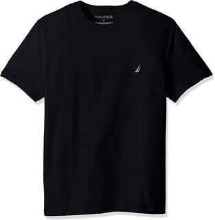 Foto 1 | Camiseta Nautica Para Hombre, Manga Corta, Cuello Redondo, Clásica, Negra, L - Venta Internacional.