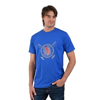 Foto 1 | Playera Estampada Hpc Polo Color Azul Rey