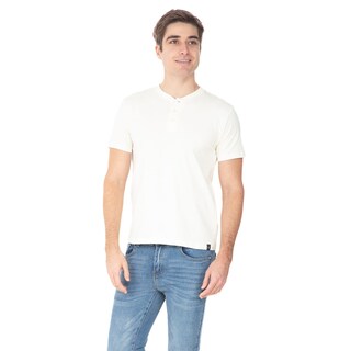 Foto 1 | Playera Henley Manga Corta Lisa Con Botones Para Hombre Quarry