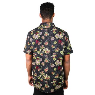 Foto 3 | Camiseta Star Wars Young Fett Floral Negra Para Hombre - Venta Internacional.
