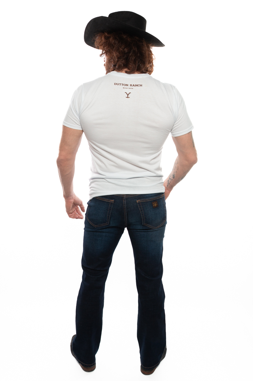 Foto 5 pulgar | Playera Yellowstone Sombrero Blanca
