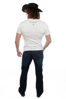 Foto 4 | Playera Yellowstone Sombrero Blanca